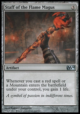 MTG: 2014 Core Set 220: Staff of the Flame Magus 