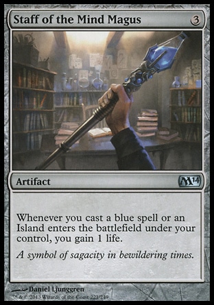 Magic: 2014 Core Set 221: Staff of the Mind Magus 