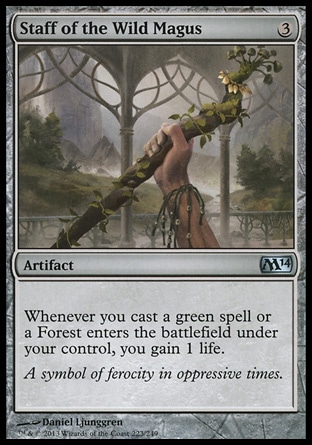Magic: 2014 Core Set 223: Staff of the Wild Magus 