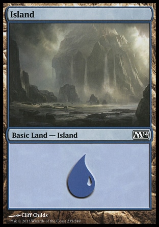 MTG: 2014 Core Set 235: Island (FOIL) 