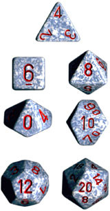 Chessex (25300): Polyhedral 7-Die Set: Speckled: Air 
