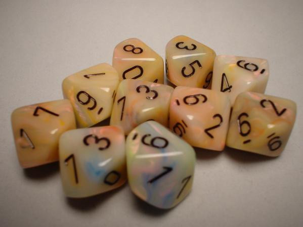 Chessex (27242): D10: Festive: Circus/Black 