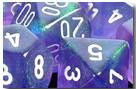 Chessex (27607): D6: 16mm: Borealis: Purple/White 