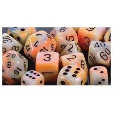 Chessex (27842): D6: 12mm: Festive: Circus/Black 