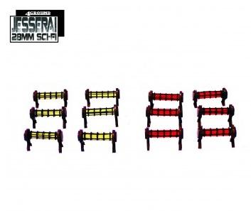 4Ground Miniatures: 28mm: Jesserai: Suspended Hazard Lighting 