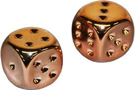 Chessex (29011): D6: 16mm: Copper Metallic (2) 