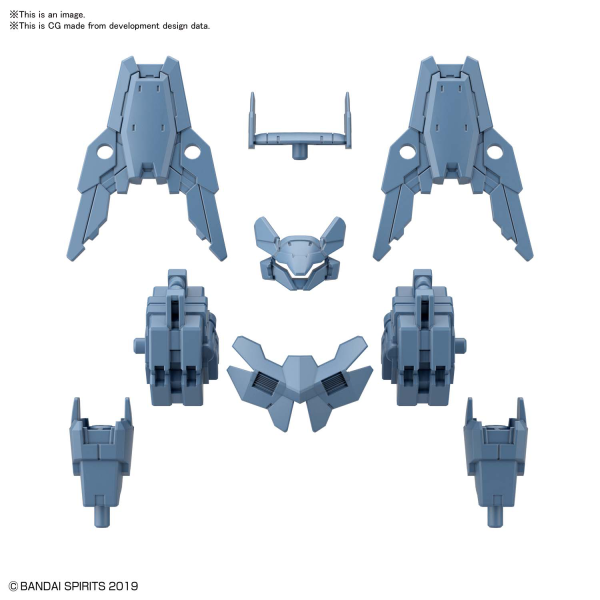 30 Minute Missions: OP-30 1/144 OPTION ARMOR FOR COMMANDER [CIELNOVA EXCLUSIVE/ BLUE GRAY] 