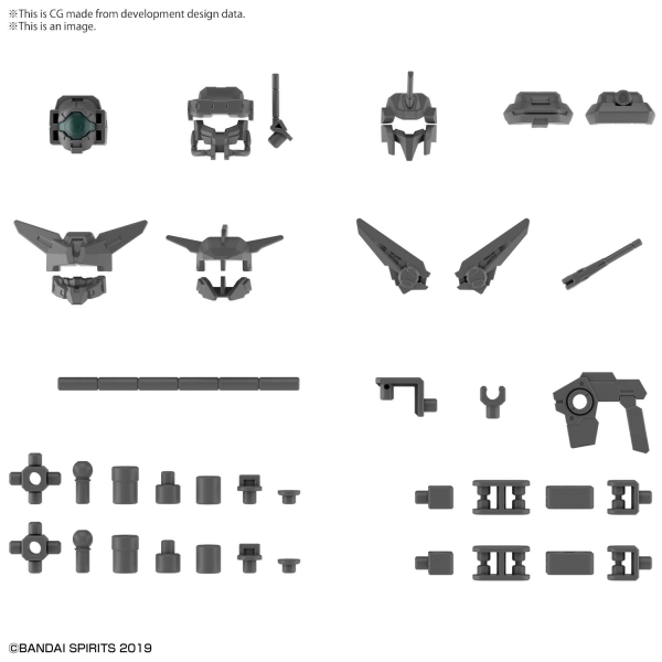 30 Minute Missions: W-14 1/144 Option Parts Set 6 (Customize Heads A) 