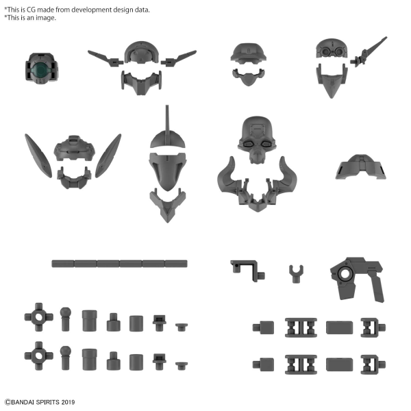 30 Minute Missions: W-16 1/144 Option Parts Set 7 (Customize Heads B) 