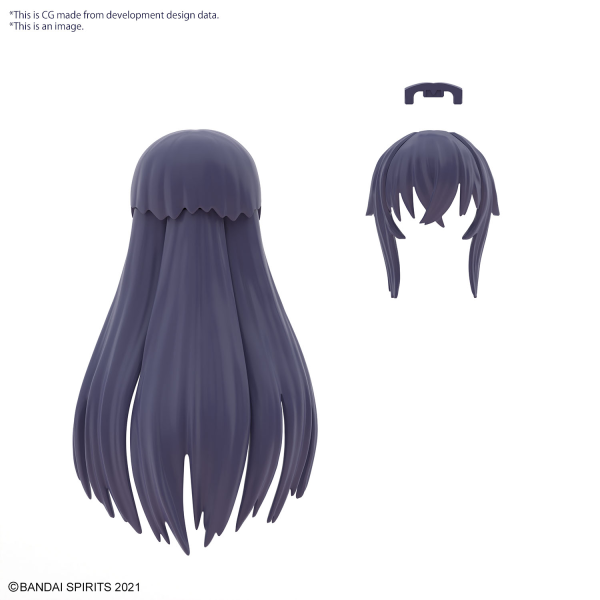 30 Minute Sisters: Option Hair Style Parts Vol. 8 Long Hair 3 (Colour Navy 1) 