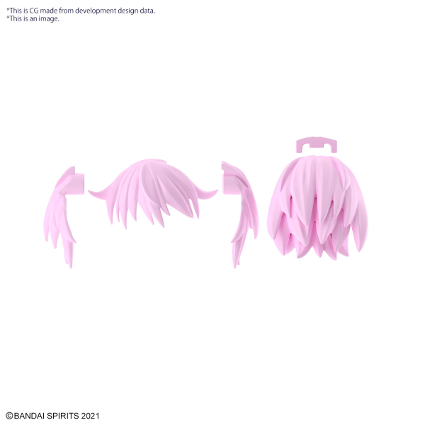 30 Minute Sisters: Option Hair Style Parts Vol. 9: Short Hair 3 (Colour Pink 2) 