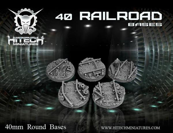 HiTech Miniatures: Railroad Bases 40mm 
