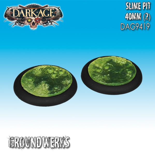 Dark Age: Groundwerks Base Inserts: Slime Pit: 40mm [SALE] 