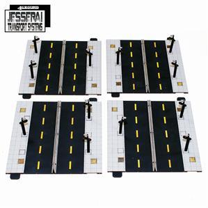 4Ground Miniatures: 10mm: Jesserai Transport Systems: 4x Straight Roads 