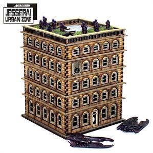 4Ground Miniatures: 10mm: Jesserai Urban Zone: District 22 Hab-Block 2 