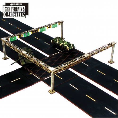 4Ground Miniatures: 15mm: Terrain: Carriage Way Gantries 