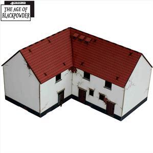 4Ground Miniatures: 28mm Age of Black Powder: Lofted Corner Stables 