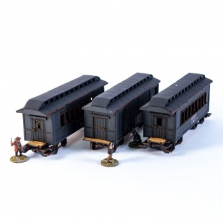 4Ground Miniatures: 28mm American Legends: 19th C. American Passenger Bundle (Black) 
