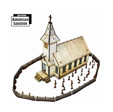 4Ground Miniatures: 28mm American Legends: Rev. Johnsons Church Collection  