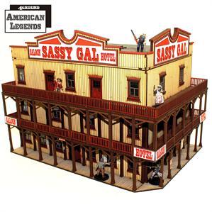 4Ground Miniatures: 28mm Dead Mans Hand: The Sassy Gal Saloon 