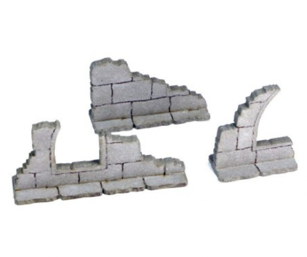 4Ground Miniatures: 28mm: Frozen City Ruins: Wall Fragments 
