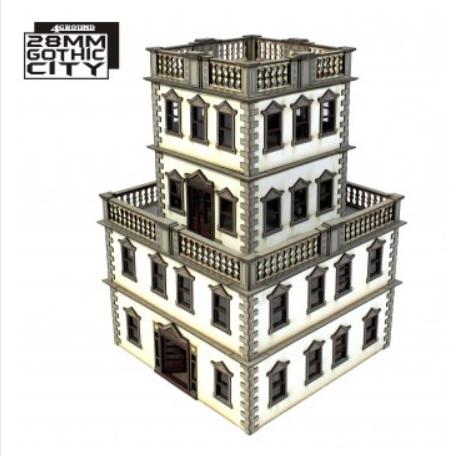 4Ground Miniatures: 28mm: Gothic City: South Point View 
