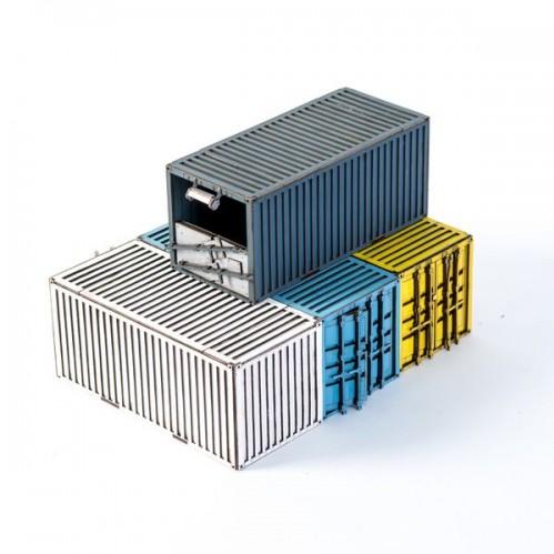 4Ground Miniatures: 28mm: 4X Damaged Stacked Containers B (Option 2) 
