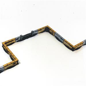 4Ground Miniatures: 28mm: Terrain & Objectives: Corner Wall Sections 