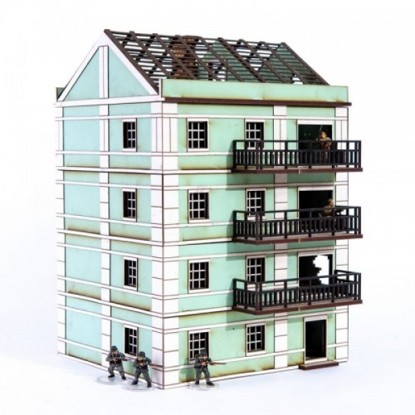 4Ground Miniatures: 28mm: Pavlov’s House End Block 
