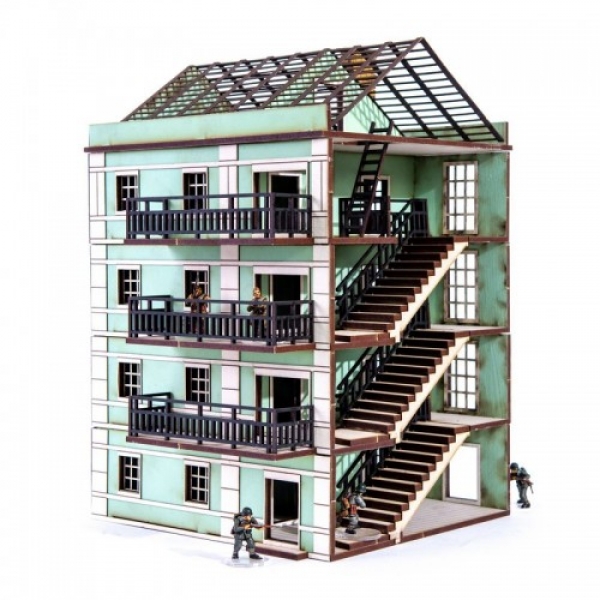 4Ground Miniatures: 28mm: Pavlov’s House Middle Block 
