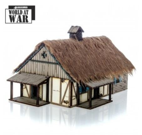 4Ground Miniatures: 28mm World At War: Polish Rural House 