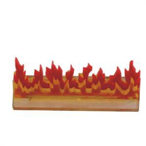 4Ground Miniatures: Tokens & Templates: 3 Linear Fire Wall Marker (B) 