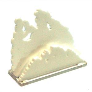 4Ground Miniatures: Tokens & Templates: 3 Linear Smoke Markers (White) 
