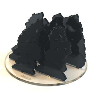 4Ground Miniatures: Tokens & Templates: 4 Diameter Smoke Markers (Dark Grey) 