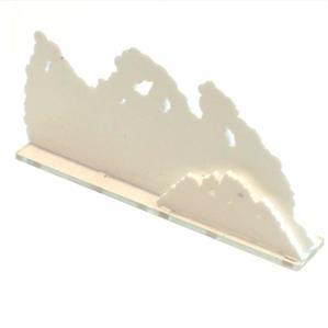 4Ground Miniatures: Tokens & Templates: 6 Linear Smoke Markers (White) 