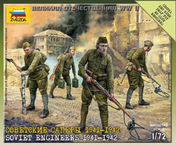 Zvezda Military 1/72 Scale: Soviet Engineers 1941-1942 