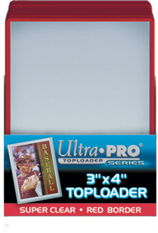 Ultra Pro: Toploader Sleeves (25): Red Border 