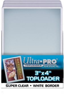 Ultra Pro: Toploader Sleeves (25): White Border 