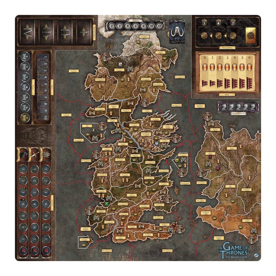 A Game of Thrones: Board Game (2nd Edition): Mother Of Dragons Deluxe Gamemat 
