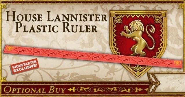 A Song of Ice & Fire: Lannister Plastic Ruler 