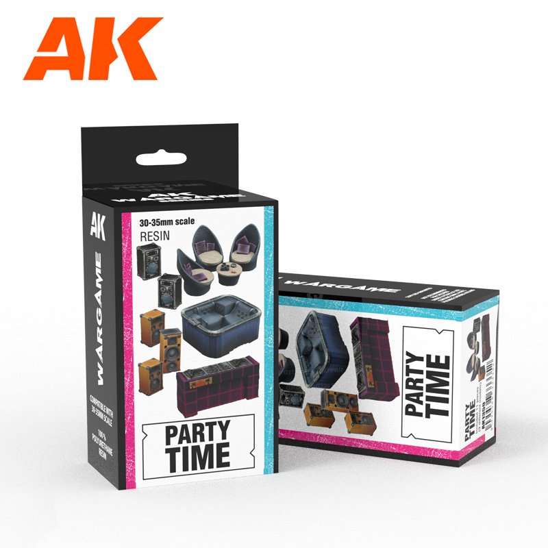 AK Interactive: Wargame Set 100% Polyurethane Resin Compatible With 30-35MM Scale: Party Time 