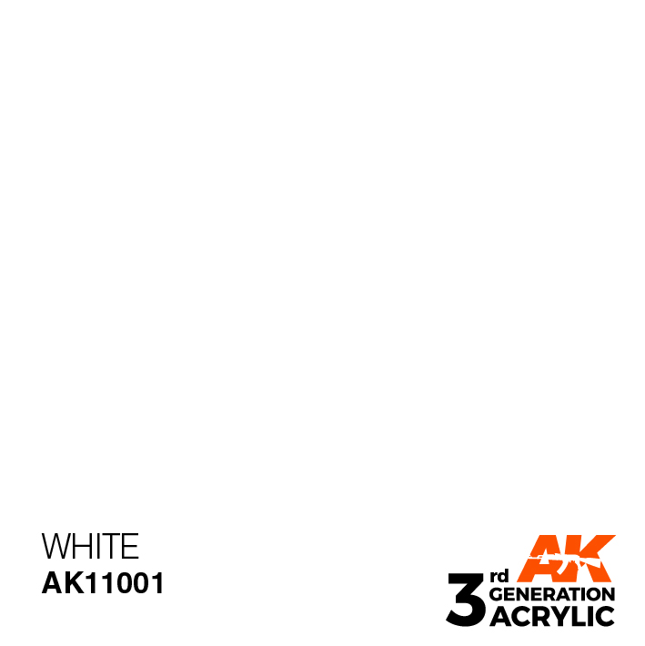 AK-Interactive 3rd Gen Paints: Acrylic White 