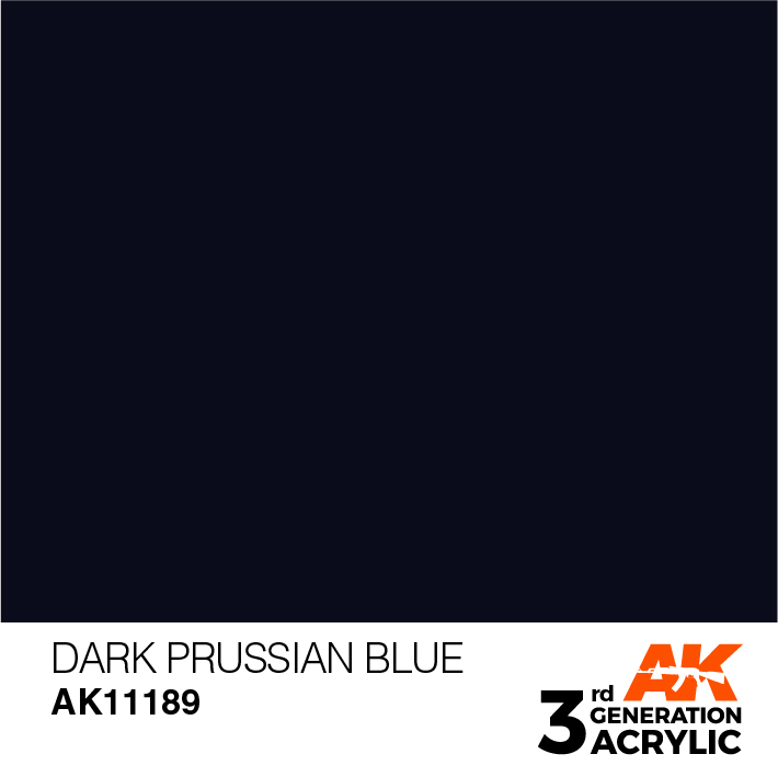 AK-Interactive 3rd Gen Paints: Dark Prussian Blue 