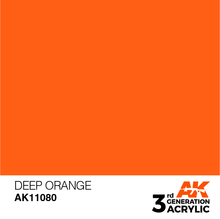 AK-Interactive 3rd Gen Paints: Deep Orange 