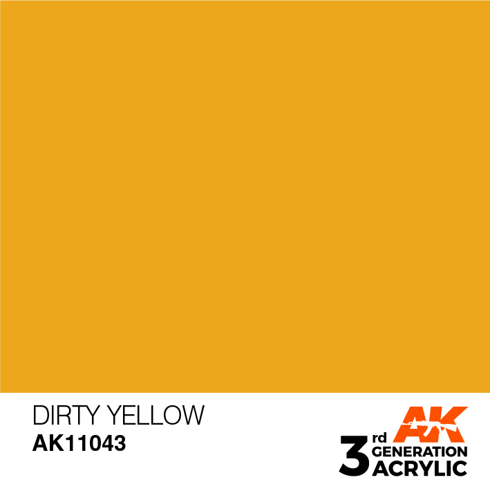 AK-Interactive 3rd Gen Paints: Dirty Yellow 