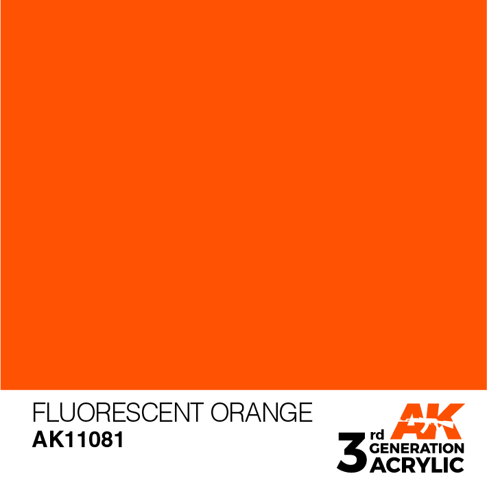 AK-Interactive 3rd Gen Paints: Fluorescent Orange 