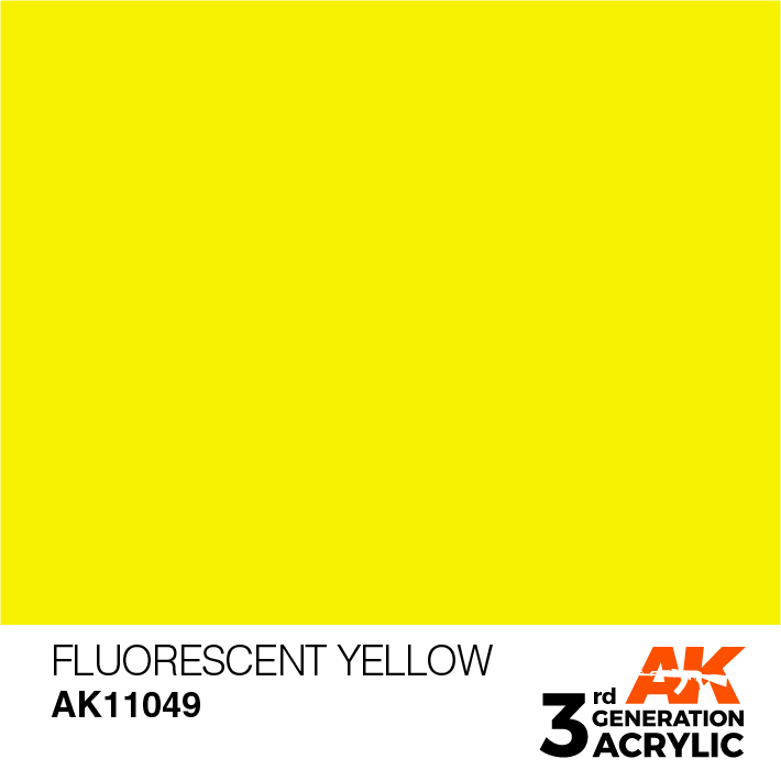 AK-Interactive 3rd Gen Paints: Fluorescent Yellow 