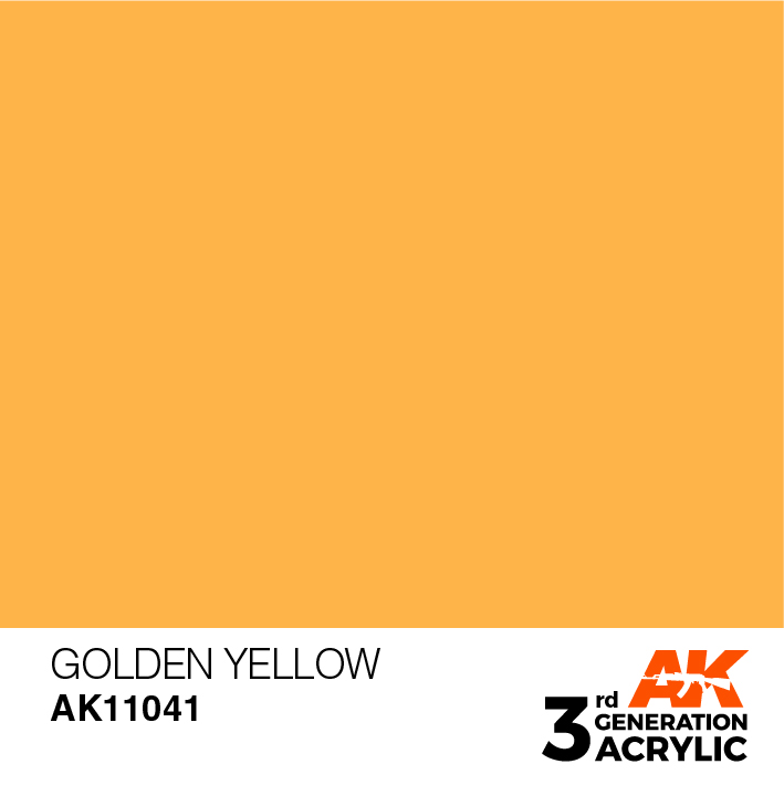 AK-Interactive 3rd Gen Paints: Golden Yellow 