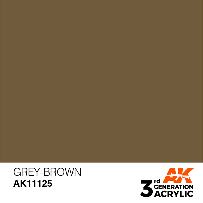 AK-Interactive 3rd Gen Paints: Grey-Brown 