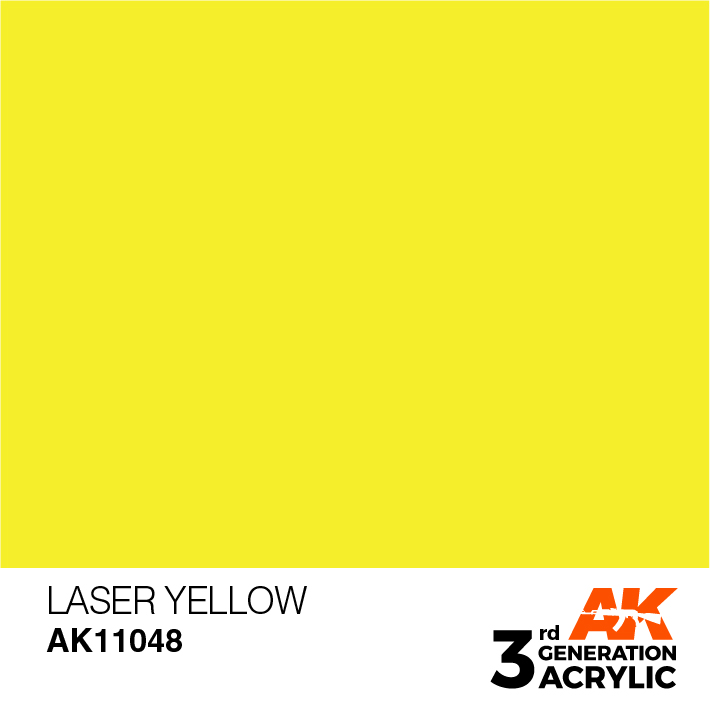 AK-Interactive 3rd Gen Paints: Laser Yellow 